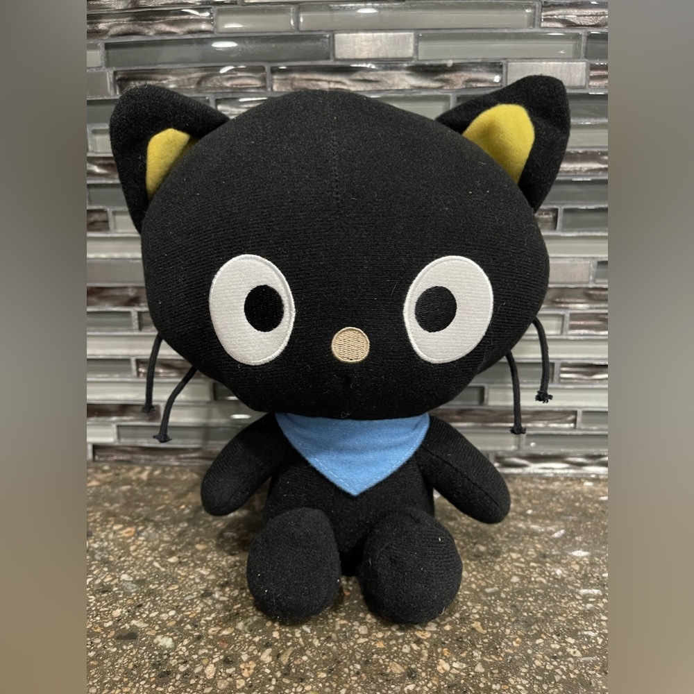 Chococat Black Cat Sanrio Fiesta 2011 Plush Doll Stuffed 10.5” Hello kitty